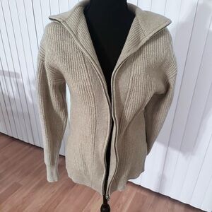 100% wool sweater jacket